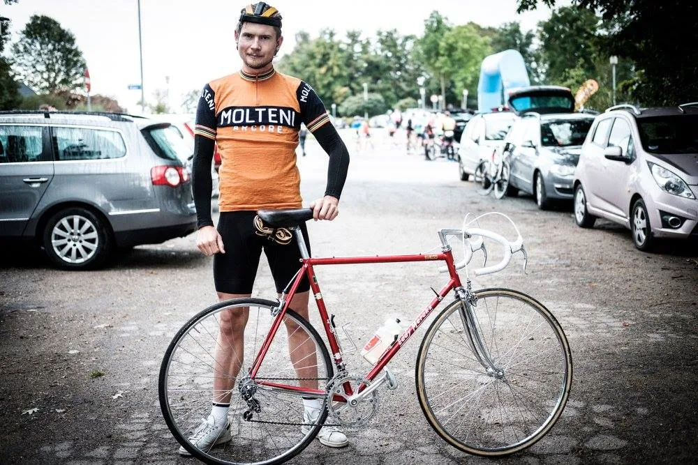 Mark Petersen med sin smukke Eddy Merckx til Retro-DM
